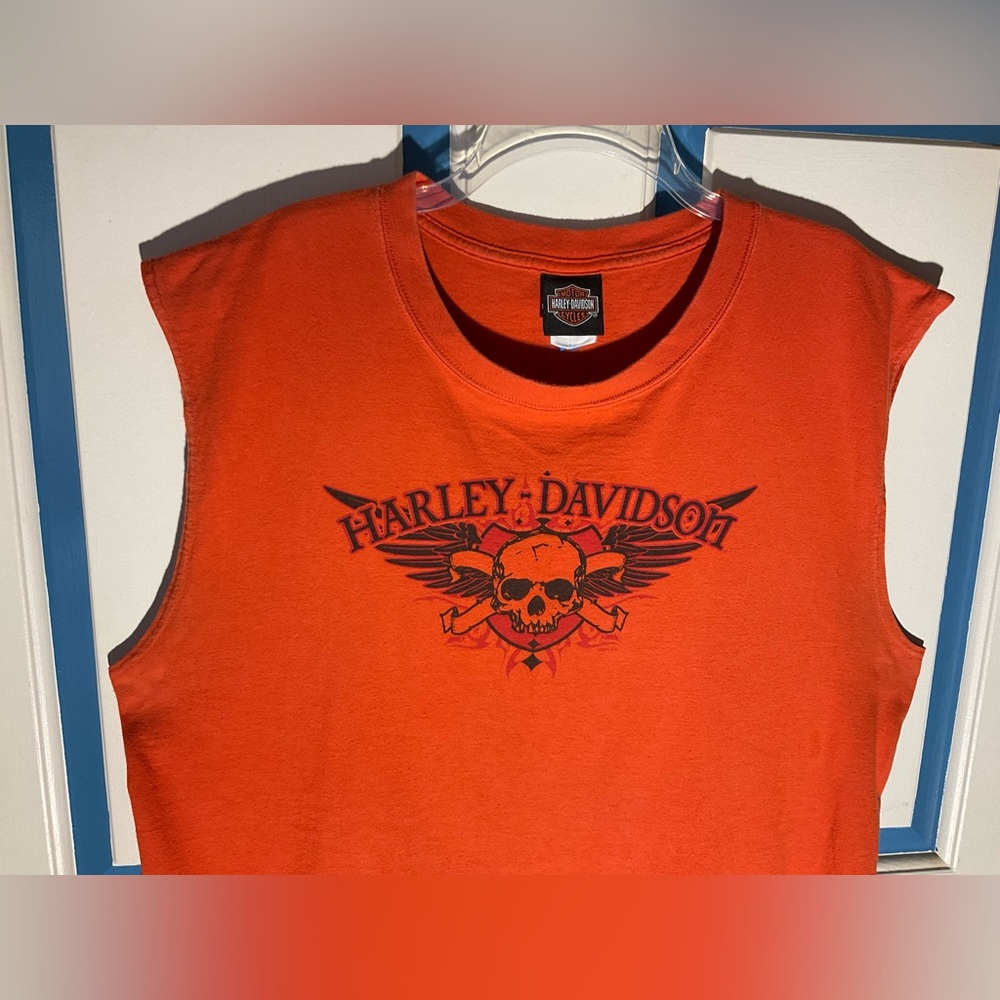 Harley-Davidson Men’s Sleeveless Tank Top Size XL Northwest Harley-D Olympia WA - Picture 4 of 7